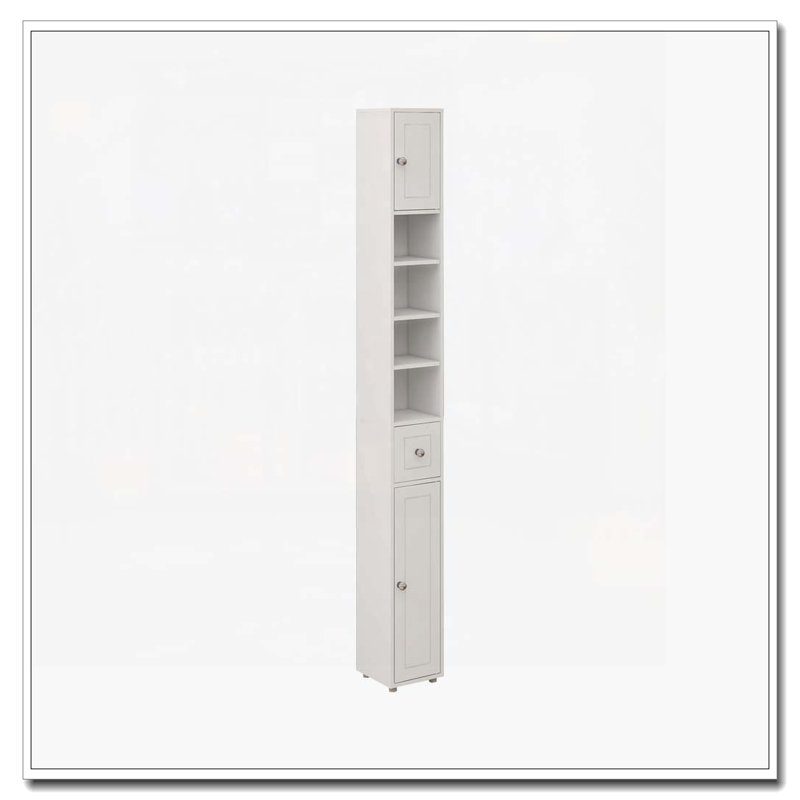 Armoire de rangement mince avec tiroirs