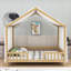 Lit de maison en bois avec auvent et barrières de sécurité-804727708-804727710