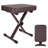 5 Core Keyboard Bench 3" Padded Cushioned Piano Stool Height Adjustable Guitar Seat Folding Portable-221167320
