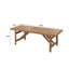 Table de salle à manger 94,5 "en PEHD avec trou pour parasol