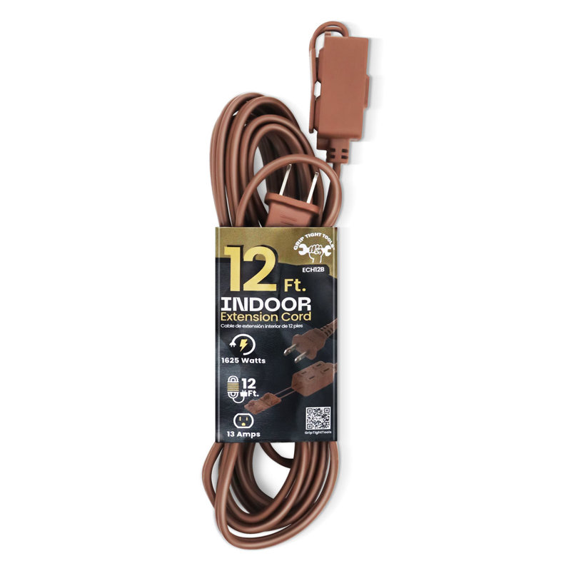 Household Extension Cord, Brown