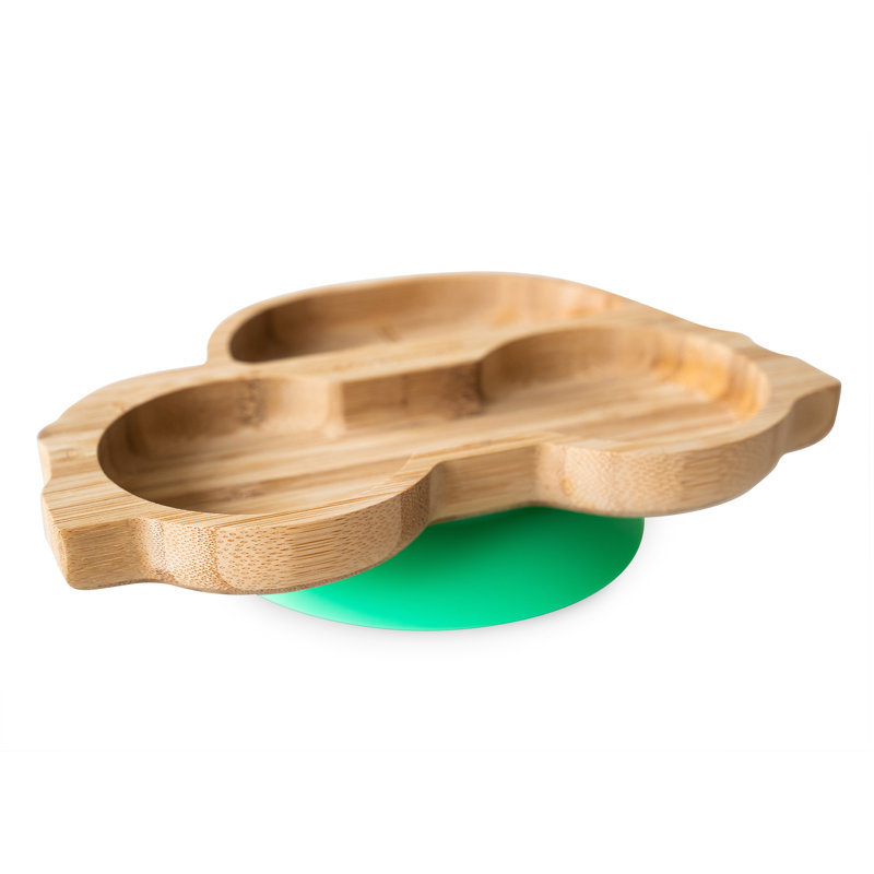 Bamboo Car Plate, Green/Brown