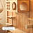 Oversized Space Voice-Controlled Light Modular Cat House