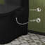 Accessoire de toilette de bidet non électrique Aqua en noir brillant avec poignée noire-113915359-122036396