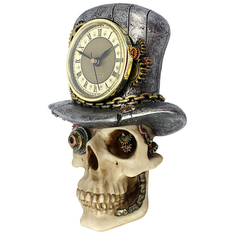 Horloge murale 7 "steampunk Mad Hatter