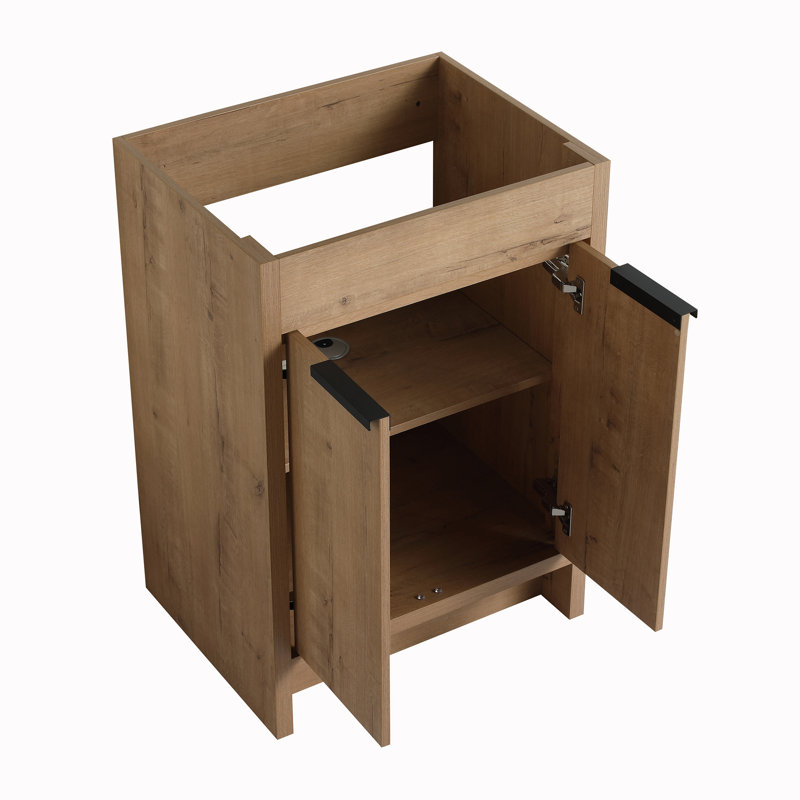 Meuble-lavabo simple 24 po avec plateau Kenika