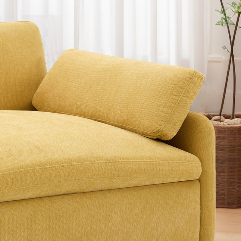 Fauteuil d'appoint 50 po, Jaune