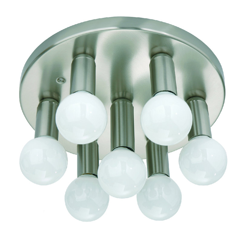 Parma Flush Mount, Matte nickel