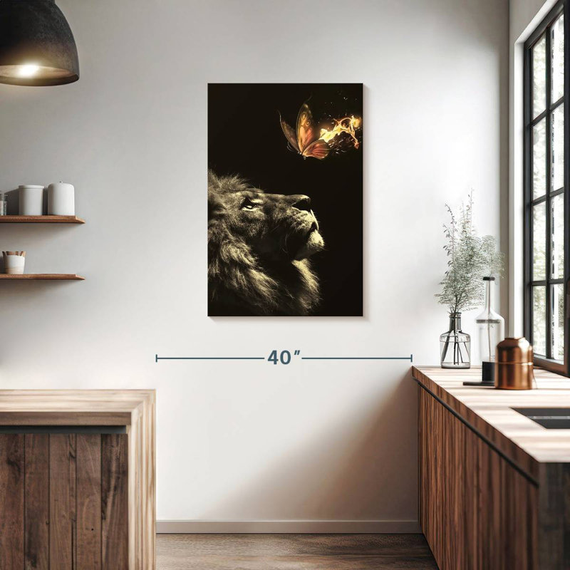 Brampt Lion Butterfly, 36" H x 24" W