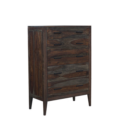 Mariann Solid Wood 36'' W 5 - Drawer Dresser