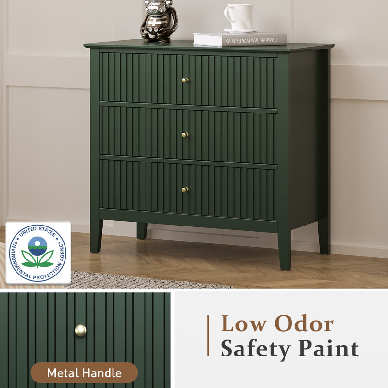 Amberrae Large 3 Drawer Dresser,Set of 2