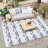 Indoor Outdoor Rug, Non-Slip Washable Area Rug, Vintage Morocca n Geometric Pattern, Easy Clean Low Pile Carpet for Patio, Living Room, Kitchen, Porch, Backyard-1819155684