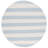 Brookvale Striped Handmade Cotton Sky Blue/Ivory Area Rug-63694481