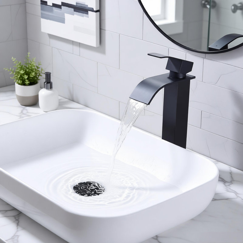 Robinet de salle de bain à un trou