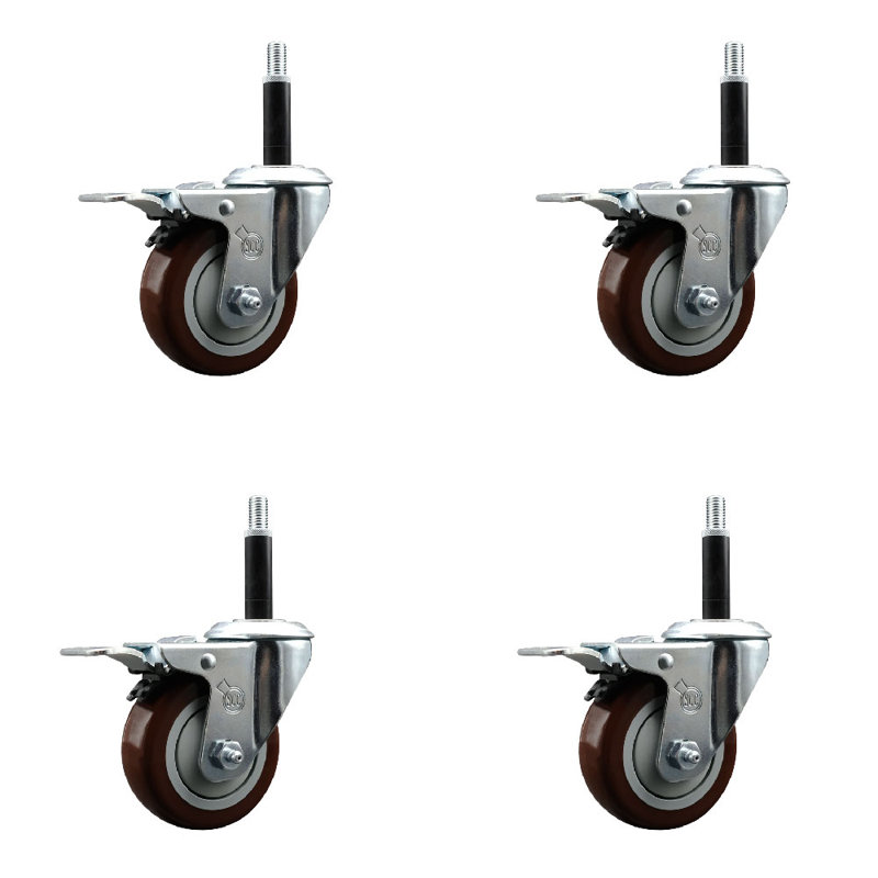Jeu de roulettes extensibles en poly 3/4 po