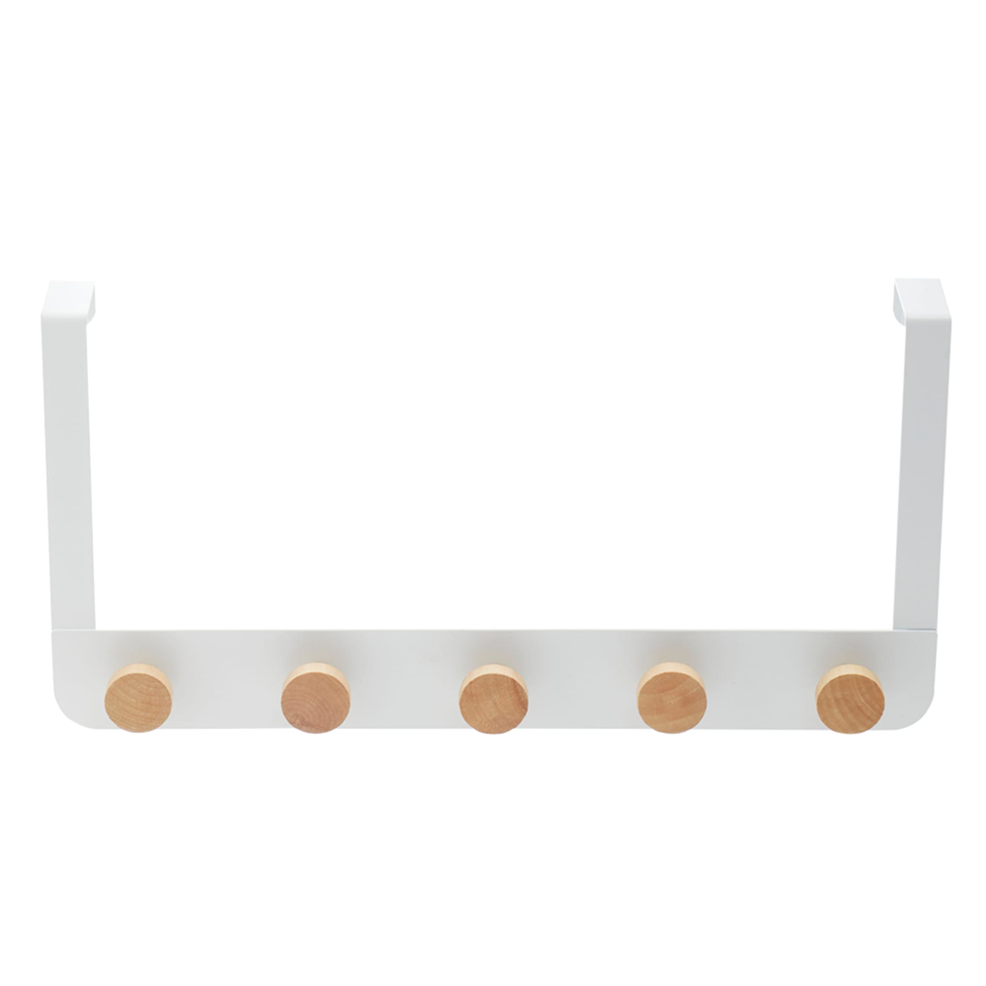 Ebern Designs Trinece Steel OvertheDoor 5 Hook Wall Mounted Coat