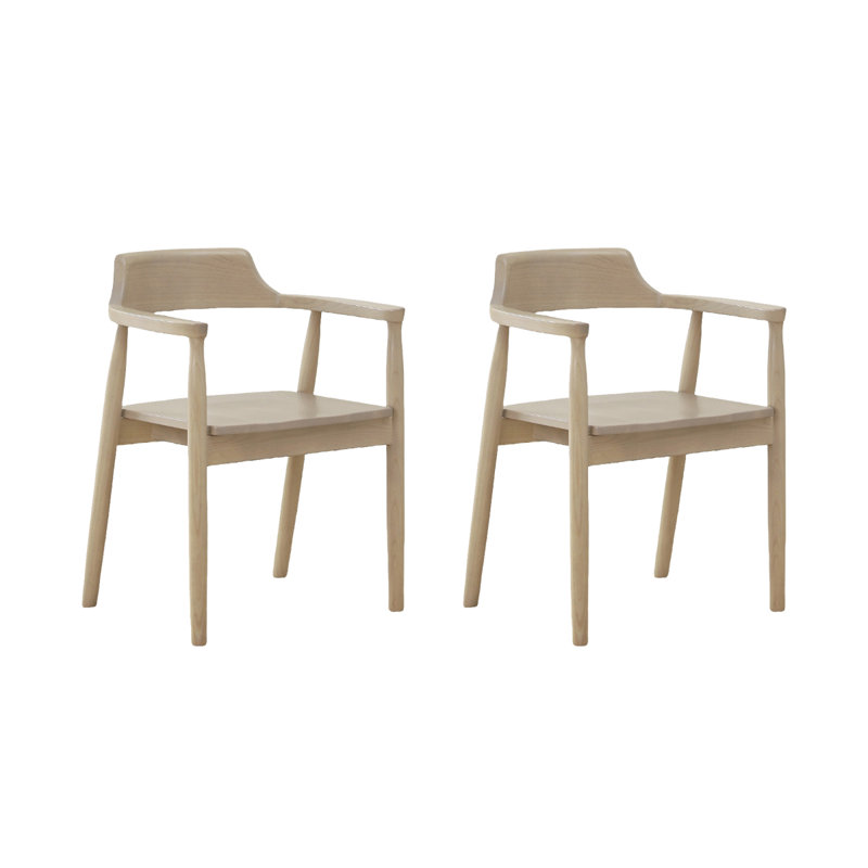 Chaise simple en bois massif Milk Gray