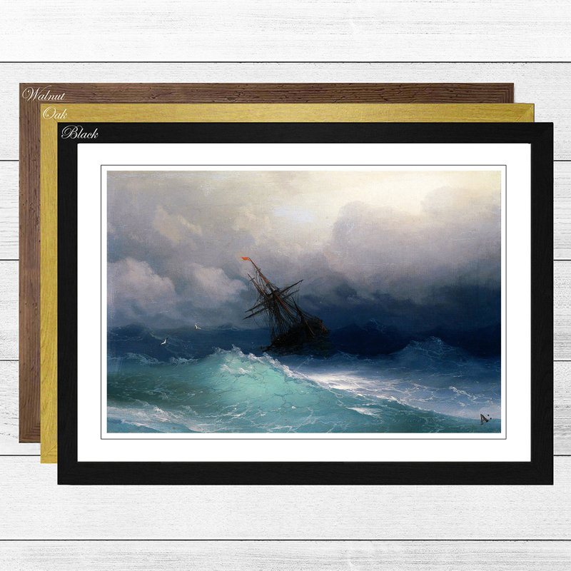 Ivan Aivazovsky - Single Picture Frame Painting, Walnut