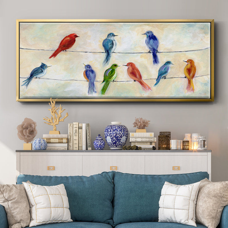 Chatter- Framed Canvas