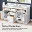 OVE Decors Athea 60 in. W Bath Vanity with Premium Countertop and Power Bar-32080300
