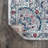 Lazo Modern Persian Vintage Light Gray/Red Rug-384313571