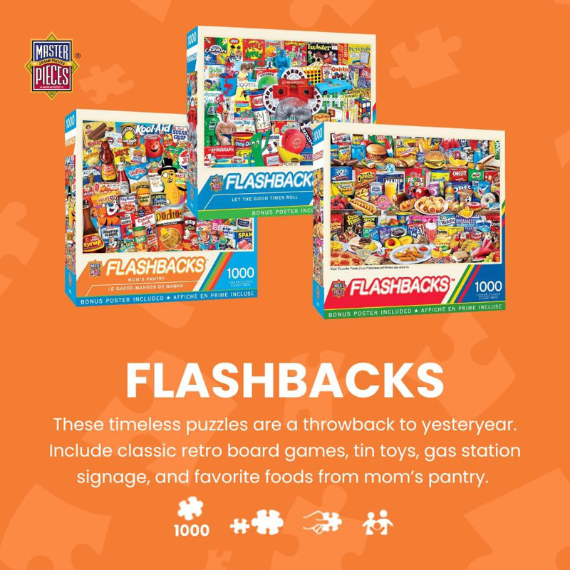 Masterpieces 1000 Piece Flashbacks Breakfast Eats Jigsaw Puzzle, Kids & Adults