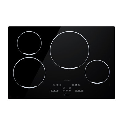 Empava 30" Black Electric 4 Burner Cooktop