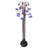 63" High Blue/White Tiffany Pond Lily 12 Light Floor Lamp-414976156