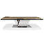 Walnut Metal Base Dining Table-96906225