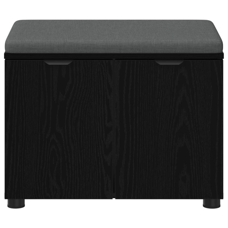 Storage Bench, Black Oak, 46cm H x 60cm W x 38cm D