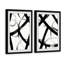 « monochrome ondulation diptych », ensemble de 2 reproductions encadrées-29546867