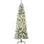 Arbre de Noël avec flocons pré-éclairés - Accent de coin parfait pour une décoration intérieure festive