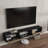 Colima Modern Floating TV Stand for Up to 80" TVs Two-Tone Wall-Mounted Media Console with Storage, Black and Brown Wood Finish-1041263966