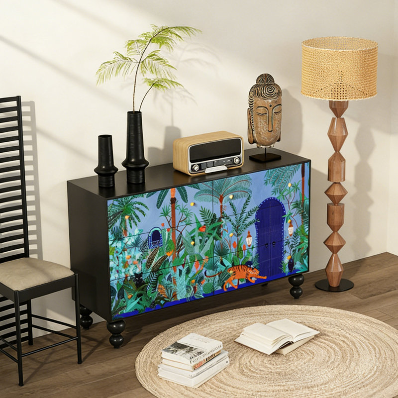American Retro Simple Style Sideboard