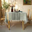 Fabric Tablecloths,60L X 60W CM,Grey And Green