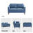 Azriah 56'' Upholstered Loveseat Sofa-616326246