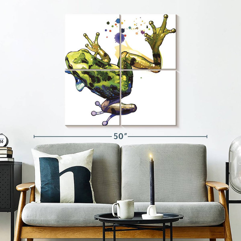 Brampt Frog Color Splash, 32" H x 32" W