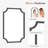 Laritha Bathroom/Vanity Mirror with Wood Frame-296611955-316077280