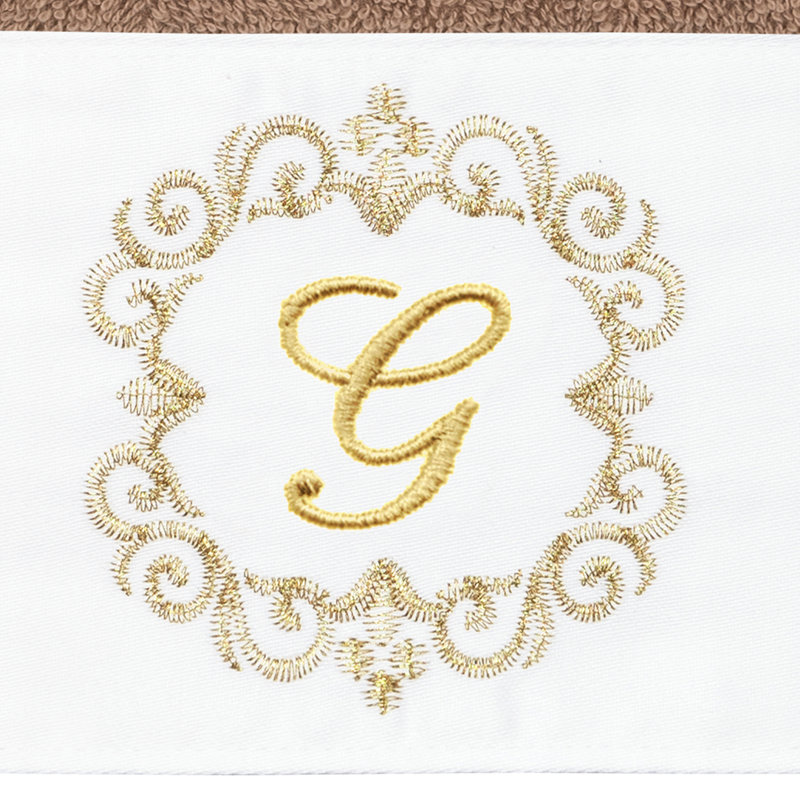 Winston Porter 100% Turkish Cotton Wensel 2PC Embellished Hand Towel Set, G