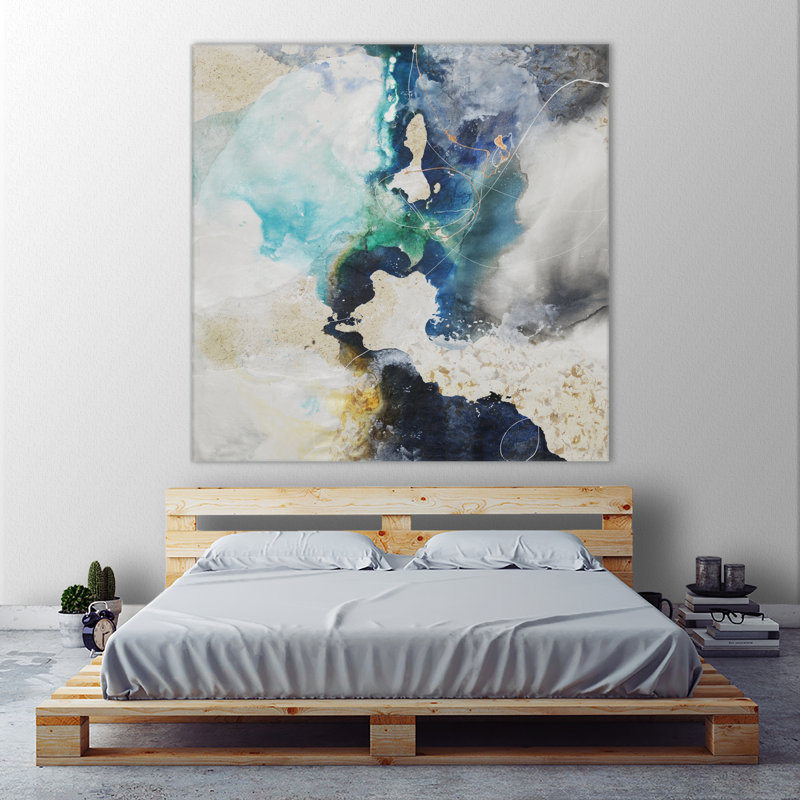 «Kinky Flow On Canvas» par Daleno, reproduction d'art, H 54 po x l 54 po x P 1,5 po