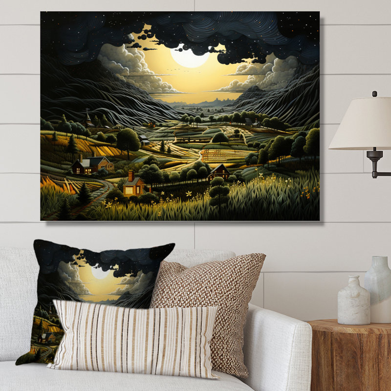 Lightning Electric Veins Patchwork IV On Canvas Print, H 30 po x l 40 po, Toile tendue