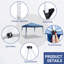 3M X 3M Outdoor Folding Metal Canopy Blue-1354474435-1354474434