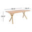 Solid Wood Top Dining Table
