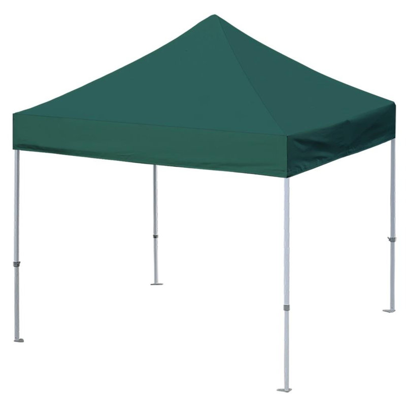 Auvent en acier Amaziyah, Vert foncé, 10 pi x 10 pi