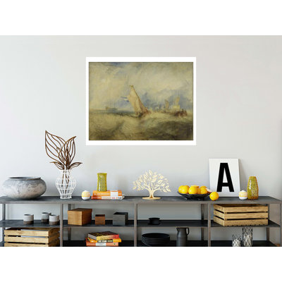 «Van Tromp va sur le point de faire plaisir à ses maîtres en mer» par Joseph Mallord William Turner - Impression Giclée