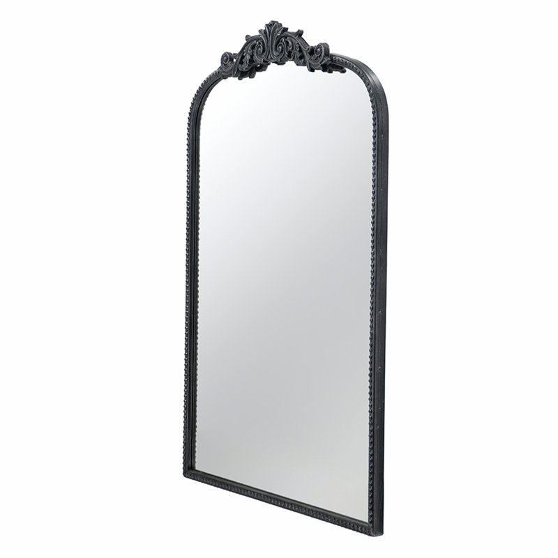 24" Arch Mirror, 36" x 24", Black