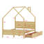 House Shape Bed for Kids with Storage Drawers, Headboard and Simple Assembly-1297345163