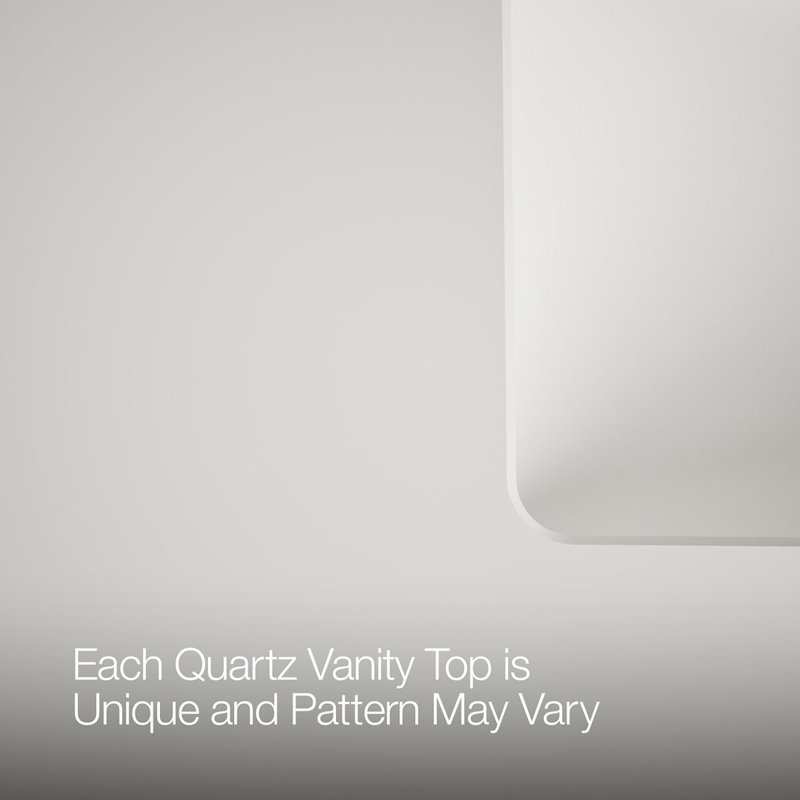 Jute 60" Vanity With Quartz Countertop, Sink And Hardware Included, Linen White