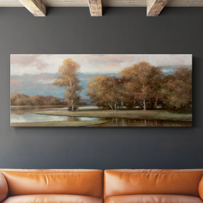Winding River II - Toile tendue avec châssis - Prêt à accrocher