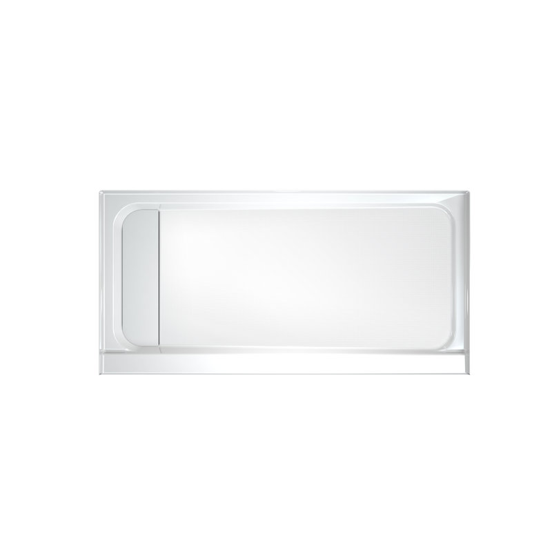 White Rectangular Glossy Acrylic 32" x 60" Shower Base